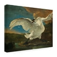 thumbnail image 3 of Trademark Fine Art Jan Asselijn The Threatened Swan Canvas Wall Art - 14x19, 3 of 5