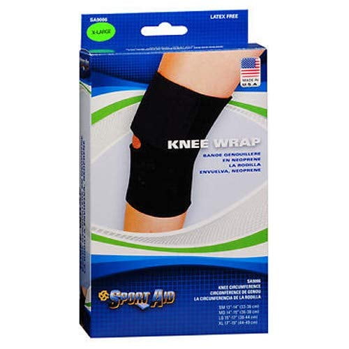 Scott Specialties Knee Wrap Black Neoprene Sport Aid, X-Large, 0.3 Pound