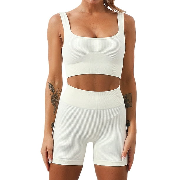 Traje de ejercicio de secado rápido para mujer, chaleco de yoga, traje de yoga ajustado sin costuras