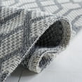 thumbnail image 6 of SAFAVIEH Martha Stewart Cotton Geometric Runner Rug, Blue/Grey, 2' x 8', 6 of 7