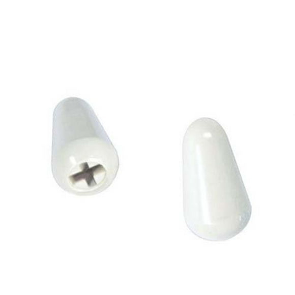 Switch Tips For Fender Stratocaster Guitar - White - Pair