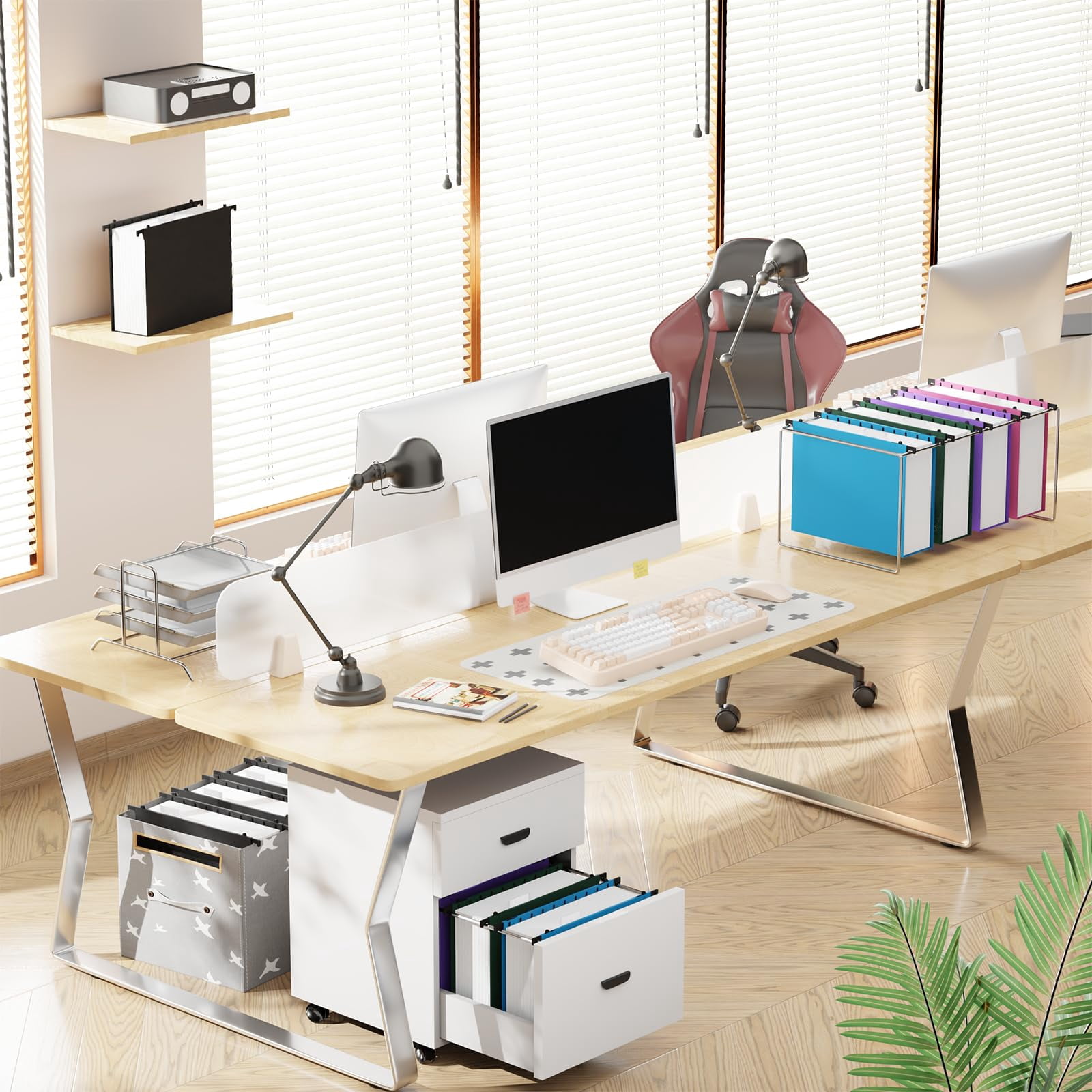 Extra Capacity Hanging File Folder Letter Size 3" Expansion Plastic Organizer For Filing Cabinet Folders Office Home Reinforced Black Heavy Duty Hang With Tabs 12 Pack