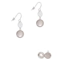 thumbnail image 2 of Delight Jewelry Silvertone 13.5mm Round Locket Silvertone Leaf French Earrings, 2 of 5