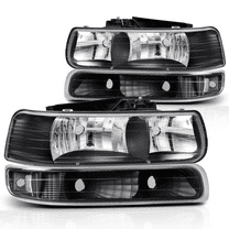 Magshion Headlights Assembly Replacement for 1999-2002 Chevy Silverado 1500HD 2500HD 3500HD, 2000-2006 Suburban 1500 2500 Tahoe Pickup