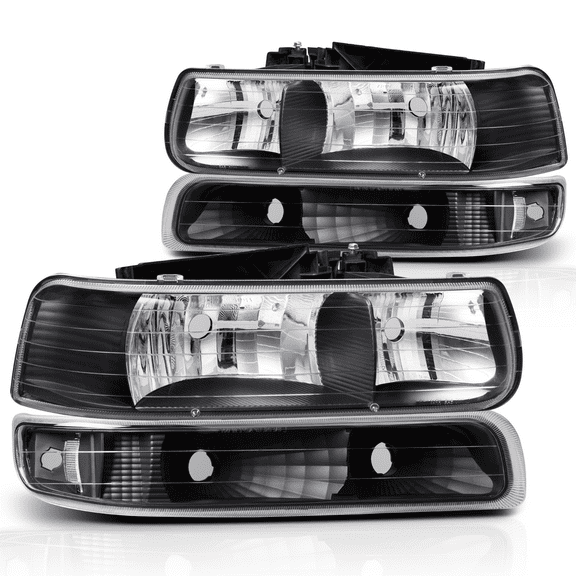 Magshion Headlights Assembly Replacement for 1999-2002 Chevy Silverado 1500HD 2500HD 3500HD, 2000-2006 Suburban 1500 2500 Tahoe Pickup
