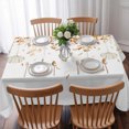 thumbnail image 3 of Orange Eucalyptus Coastal Table Cloth Waterproof Tablecloths, Beach Starfish Conch Tablecloth Dining Table Cover for Kitchen Party Tabletop Outdoor, Rectangle Tablecloth 60x84 Inch, 3 of 9