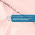 thumbnail image 4 of 600 Thread Count Egyptian Cotton 3-Piece Pinch Pleated Duvet Cover Set with Zipper Closure - Cal-King Size ( 98" x 104" ) Inches, (Baby Pink), 4 of 5