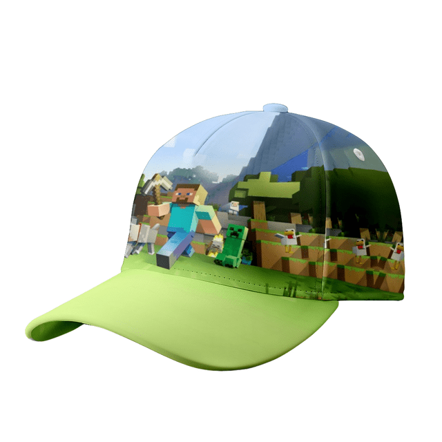My World Baseball Cap, Printed Cap, Teenager Adjustable Sun Hat, Boy Fans Cap-SinKeeU