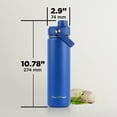 thumbnail image 5 of ThermoProof Insulated Stainless Steel Water Bottle 22oz, Leakproof Spout & Chug Lid, Keeps Cold 24H Hot 12H, Reusable Wide Mouth Bottle, 5 of 10