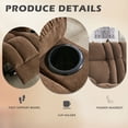 thumbnail image 5 of JONPONY Reclining Loveseat with Cup Holders for Living Room 2 Seat Manual Loveseat Recliner with Side Pocket,Brown, 5 of 15