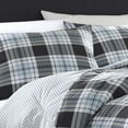 thumbnail image 3 of Lewis Plaid Cotton Duvet Cover Set, 3 of 5