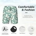 thumbnail image 6 of Picia Hand Drawn Snake pattern Mens Swim Trunks with Compression Liner Stretch Beach Shorts Quick Dry with Zipper Pockets No-Chafing Board Shorts-Small, 6 of 9