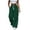 109Green645, variant on Casual Pants For Women With Button Front And Side Slit Pleated Flowy Trousers Drawstring Elastic Waist Pants With Pockets Versatile Bottoms L