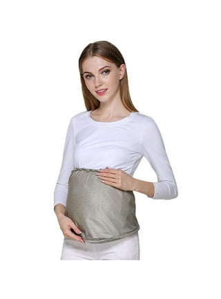 Anti Radiation Shield Maternity Belly Tee Apron Protection Baby Belly Band  (Black&White Check)
