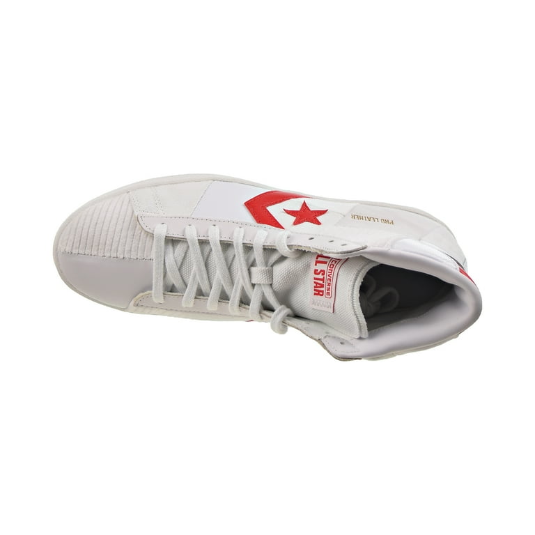 Converse Pro Leather Hi Men's Shoes White-University Red Converse Pro Leather Hi Men's Shoes White-University Red