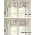 thumbnail image 2 of Flowers Foliage Texture Window Curtain Living Room Kitchen Cabinet Tie-up Valance Curtain Rod Pocket Valance, 2 of 6