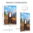 thumbnail image 3 of Daiia Snowy Mountain Photography Bear Pattern Decorator Wall Plate Child Safe Outlet Cover, Switch and Outlet Covers,Size 1-Gang 5.0" x3.0" , Polycarbonate Thermoplastic-Style T, 3 of 6