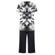thumbnail image 4 of Sexy Pijama Conjunto para las Mujeres, Cuello Redondo Blusa de Manga Corta Y Pantalones, Traje de Moda Casual, 4 of 9