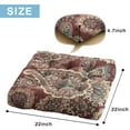 thumbnail image 3 of Paisley Meditation Cushion, Boho Floor Pillow, Square Yoga Cushion for Sitting and Reading 22 x 22, 3 of 7