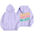thumbnail image 3 of Hoodie For Women With Verse Graphic Oversized Long Sleeve Sweatshirt For Girls Long Length Zippe Hoodie Sleeve Womens Sweatshirt Coat Athletic Zip up Hoodie Women Women Plain Sweatshirt Zip Front, 3 of 3