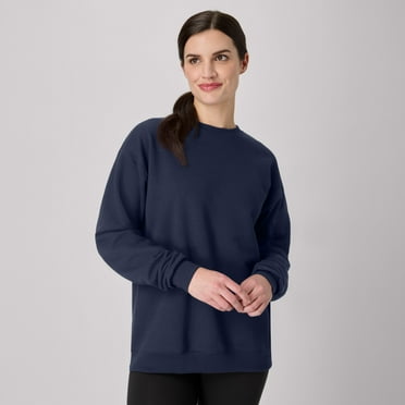 Hanes EcoSmart Unisex Fleece Sweatshirt (Big & Tall Sizes Available) Navy XL