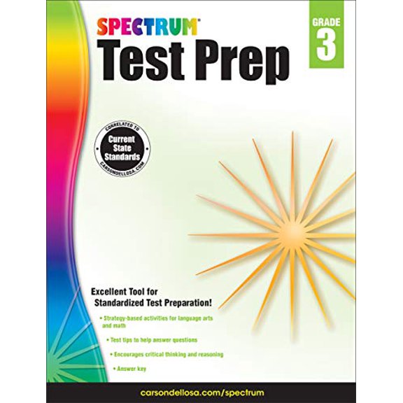 Pre-Owned Spectrum Test Prep, Grade 3, 9781483813769, 1483813762, Paperback, Workbook edition