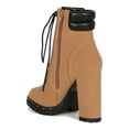 thumbnail image 3 of Women Lace Up Chunky Lug Sole Ankle Boot 19001, 3 of 6