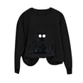 thumbnail image 6 of Warop Halloween Sweatshirts for Women Halloween Black Cat Ghost Graphic Casual Cute Pullover Tops Long Sleeve Crewneck Fall Outfits, 6 of 6
