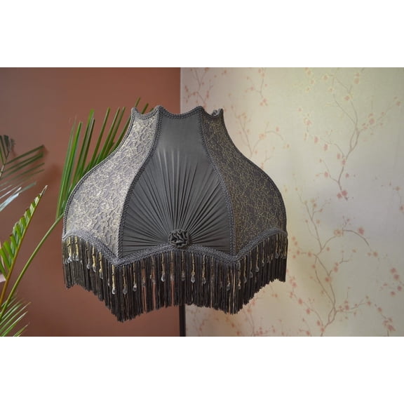 BespokeByNikita Gathering Home Decoration Beige Dome Shape Glass Lamp Shades 1 Count