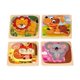 thumbnail image 2 of 4x Juguetes de desarrollo de madera con 4 patrones de animales, manualidades de madera, rompecabezas con formas de animales Estilo C, 2 of 7