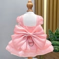 thumbnail image 5 of Dog Princess Dress for Small Dogs Cat Bow Dress with D-Ring Dog Girl Wedding Clothes Cute Puppy Tutu Skirt Doggy Summer (White, Large(7.7-11lb), 5 of 5