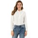 thumbnail image 1 of Camisa Elegante Con Volantes En La Parte Delantera Allegra K Para Mujer Blusa De Manga Larga Con Lunares Suizos Blanco S, 1 of 6