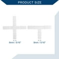 thumbnail image 4 of Conector de Tubo de Vacío Unique Bargains 5/16" en forma de T de 3 vías y 4 vías para automóvil PE Blanco 1set, 4 of 7