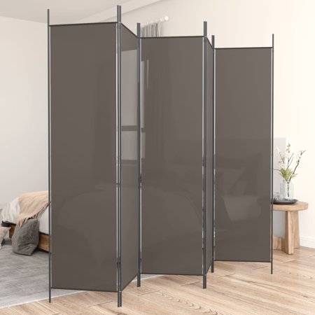vidaXL 3枚パネル 間仕切り アントラシート 150x200cm ファブリック家具 間仕切り 代引不可