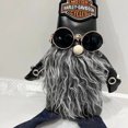 thumbnail image 5 of Cool Harley Motorcycle Gnome Plush Toy, 19.7 inch Christmas Santa Doll Kids Gift Home Decor Accent, 5 of 5
