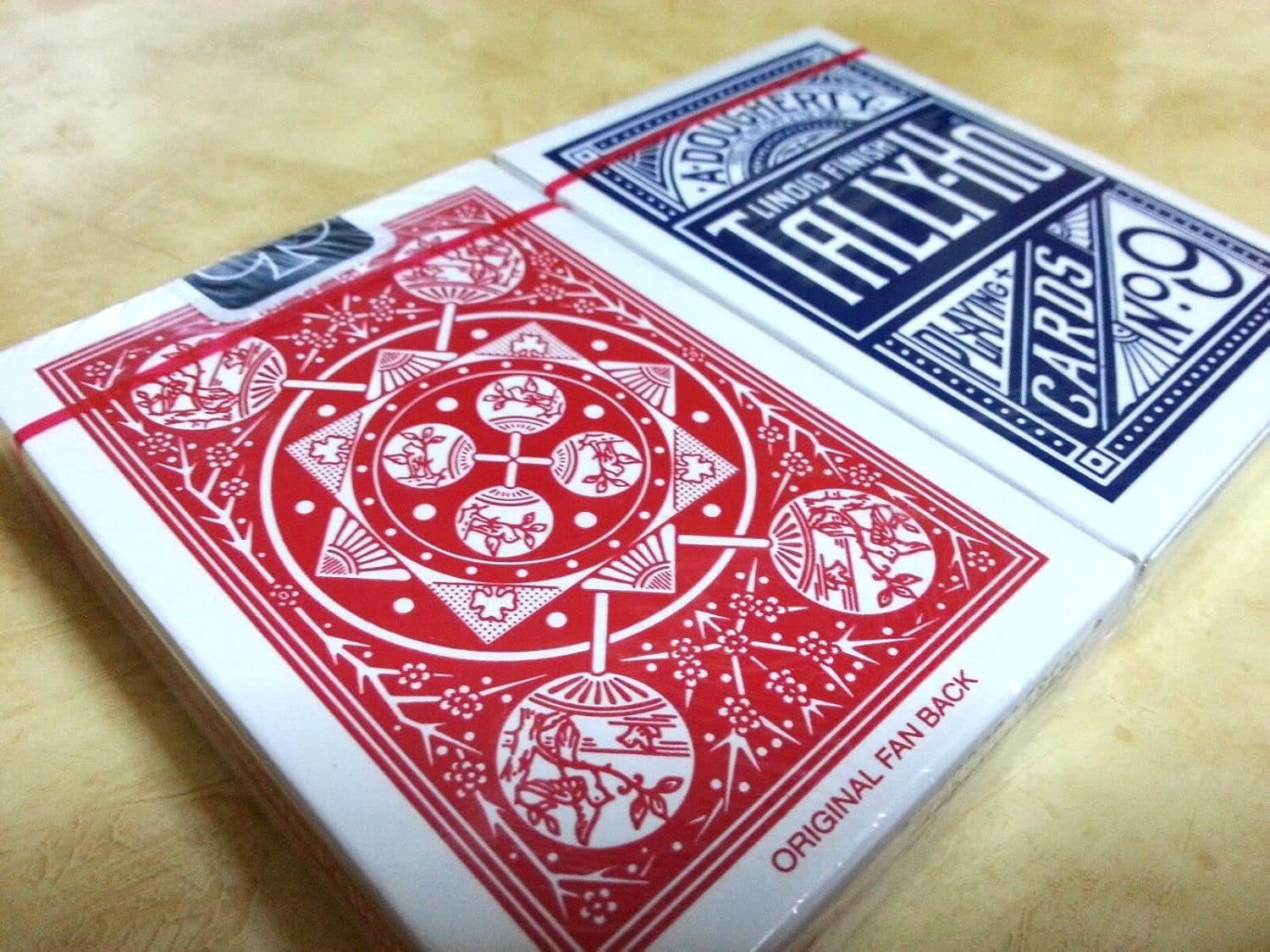 Tally Ho No.9 Fan Back Playing Cards 12 Deck Bundle (6 RED