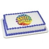 Tie Dye Birthday Edible Cake Topper Image 8" Round