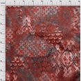 thumbnail image 4 of oneOone Cotton Cambric Red Fabric Abstracts Sewing Material Print Fabric By The Yard 42 Inch Wide, 4 of 4