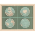thumbnail image 2 of Schrader 18x15 White Modern Wood Framed Museum Art Print Titled - Terrestrial Sphere - Schrader 1908, 2 of 4
