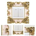 thumbnail image 6 of Dserhfy Switch Sticker European Style Punch Free Plastic Wall-mounted Outlet Cover Wall Decal for Home, 6 of 8