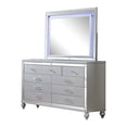 thumbnail image 6 of Sterling Full 6 PC LED Bedroom set made with wood in Silver Color, 6 of 14