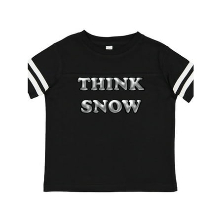 

Inktastic Gray Think Snow Gift Toddler Boy or Toddler Girl T-Shirt
