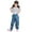 00##-Blue2782, variant on Rain Pants for Girls Casual Cartoon Elastic Waist Rainproof Trousers, Sizes 9-10