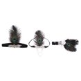thumbnail image 3 of Retro Diadema de Elástico de Pavo Cinta de Cabeza 1920s Sunnimix Peacock Flapper Headband, 3 of 8