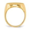 thumbnail image 2 of Solid 14k Yellow Gold Men's Engravable Signet Ring (21mm) - Size 8, 2 of 5