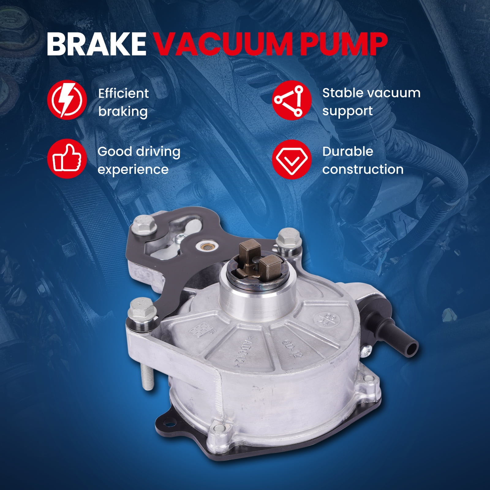 MOCA AUTOPARTS VCP183 Vacuum Pump Fit for 2013-2022 Chevrolet Malibu 2.0L & 2015-2020 GMC Canyon 2.5L & 2016-2020 Buick Envision 2.0L &