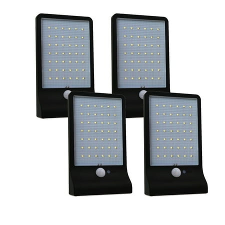 Zimtown 4 Pack 42 Led Gutter Solar Lights Outdoor Security Lighting Zimtown 4 Pack 42 Led Gutter Solar Lights Outdoor Security Lighting Motion Sensor 3 In