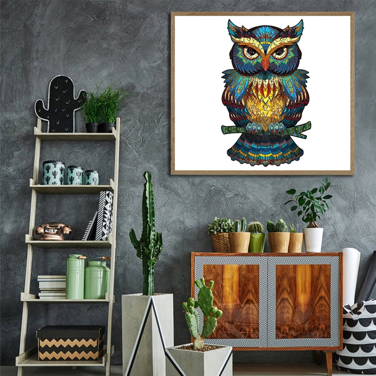 Keyohome Wooden Jigsaw Puzzle, 100-Piece Owl Design photo 7