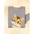 thumbnail image 3 of Two Cute Kittens Sweatshirt Women -Kayomi Harai Designs, Female 5X-Large, 3 of 4