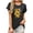 z7-Black, variant on Floruhand Women's Sunflower Graphic Shirts Sunflower Pattern Print Short Sleeve Casual Summer Tops Holiday Tee Shirt